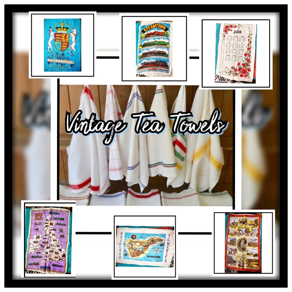 ✨️ Vintage Tea Towels - Several Designs Available ✨️